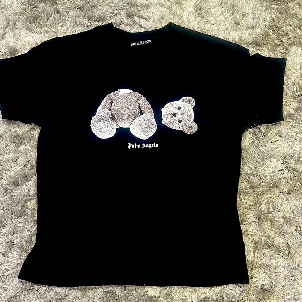 Palm Angels White Iced Bear T Shirt